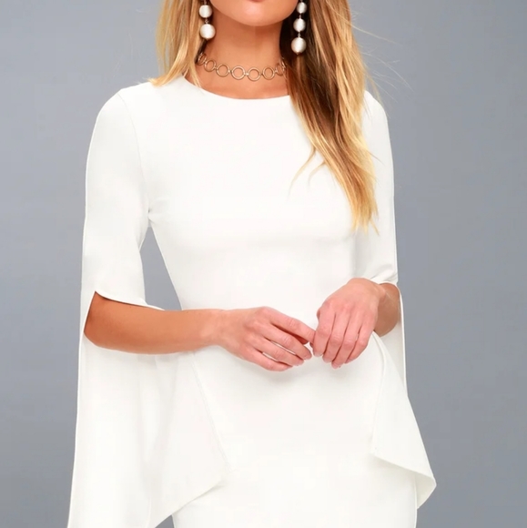 COPY - Lulus flared bell sleeve dress - Picture 4 of 10